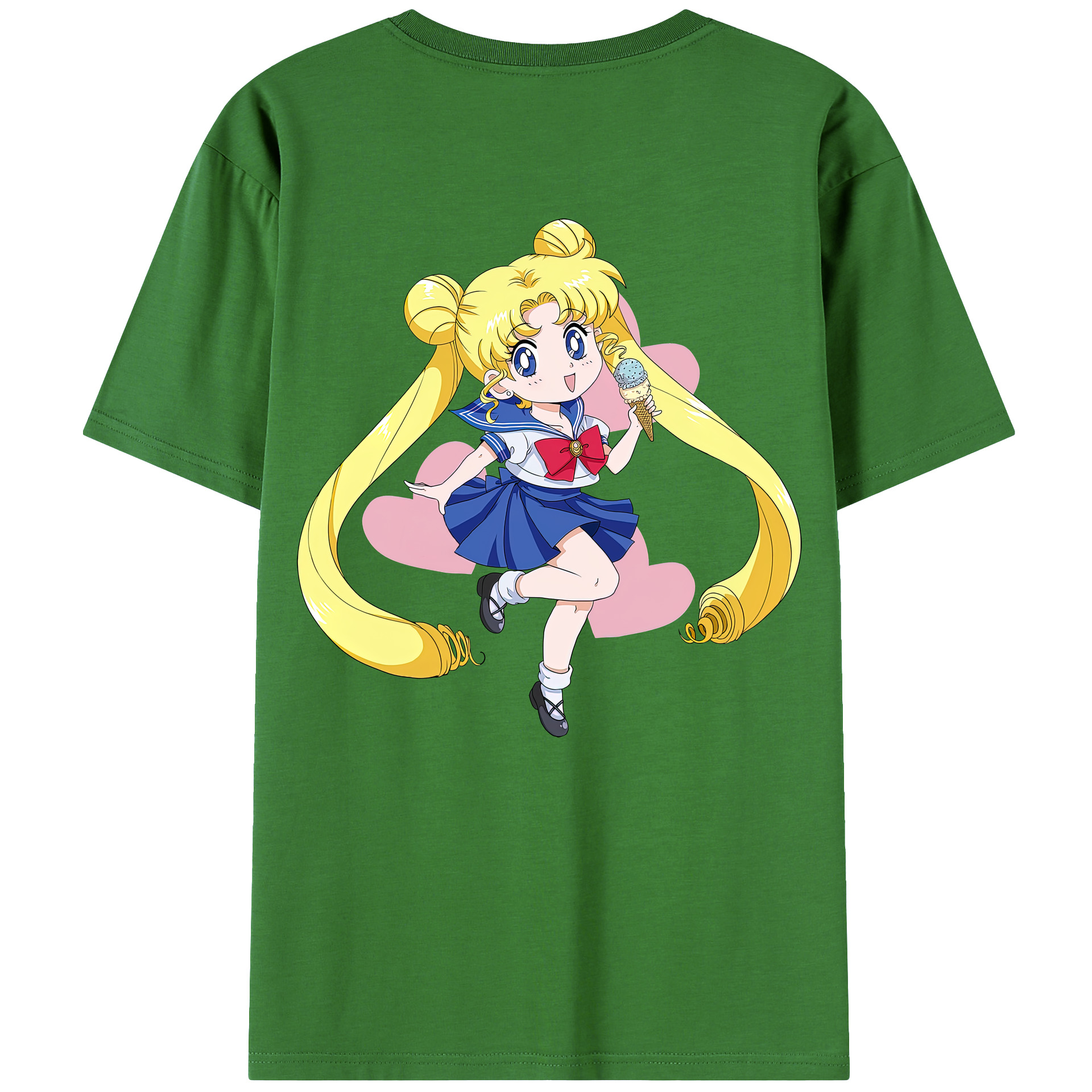 （画像用） 美少女戦士セーラームーン 愛野 美奈子 あいの みなこ Sailor Moon Aino Minako レディース半袖Tシャツ(バックプリント)
